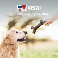 "USA-Made Real Maplewood Dog Chew Toy for Aggressive Chewers - Medium Size"