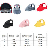 Adjustable Dog Travel  Baseball Hat Sun Cap 