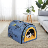 "Cozy Waterproof Pet House: The Perfect Warm Nest for Cats, Dogs, and Puppies!"