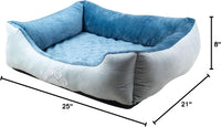 Orthopedic Medium Dog Bolster Bed. Comfortable Bed with Supportive Insert