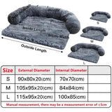 Luxurious Washable Plush Dog Bed Sofa