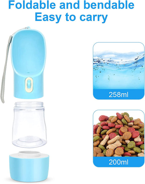 "Ultimate Portable Dog Water Bottle & Food Container 