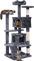 54-Inch Cat Tree Tower Condo Furniture with Scratch Post for Kittens - Pet House Play Area