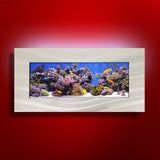 Stunning Brushed Silver Aa-Skyline Bsilver 2.0 Wall Mounted Aquarium