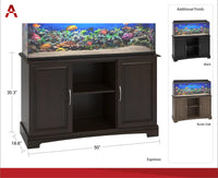 Rustic Oak Alta Vista Aquarium Stand for 50-75 Gallon Tanks