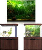 Professional title: "Aquarium PVC Adhesive Poster Background Decoration with Water Grass Design - 122 * 50cm"