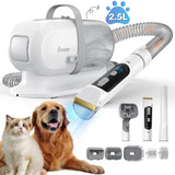 "Pet Grooming Vacuum Kit with 14Kpa Suction Power and 5 Grooming Tools"