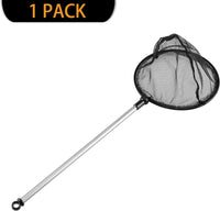 Professional title: "Extendable Telescopic Aquarium Fish Net with Fine Mesh for Fish Tank"