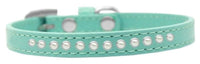 Pet Fashion Collar with One Row Pearl Rimsets