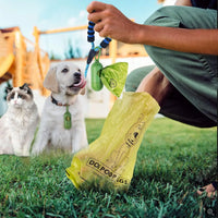 Professional title: "270-Count Dog Waste Bags with Dispenser - Leak-Proof, Extra Thick, Strong for Dogs and Cats - Ideal for Outdoor Puppy Walking"