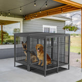 Heavy Duty Double Door Dog Crate:   