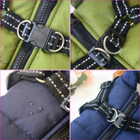 "Ultimate Waterproof Winter Dog Jacket with Harness - Perfect for Large Breeds like Labradors, French Bulldogs & More!"