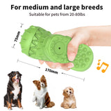 Ultimate Squeaky Dog Chew Toy - Tough Teeth Cleaning Shoe Shape for Aggressive Chewers