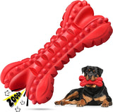 Durable Dog Bones Squeaky Chew Toy for Large Breed Aggressive Chewers