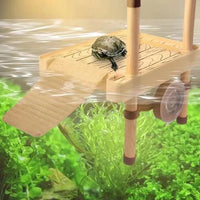 "Floating Turtle Drying Platform: Ideal for Brazilian Water Turtles and Aquariums"