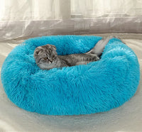 "Cozy Haven: Large Square Plush Pet Bed for Dogs and Cats"