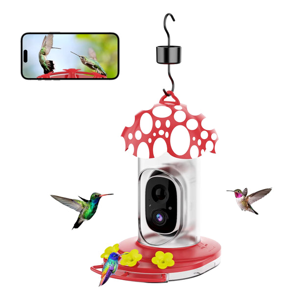 AI-Powered Smart Hummingbird Feeder with Bird Recognition Camera & APP Control 