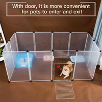 Foldable Pet Playpen: Versatile Dog Exercise Kennel and Enclosure for Small Animals