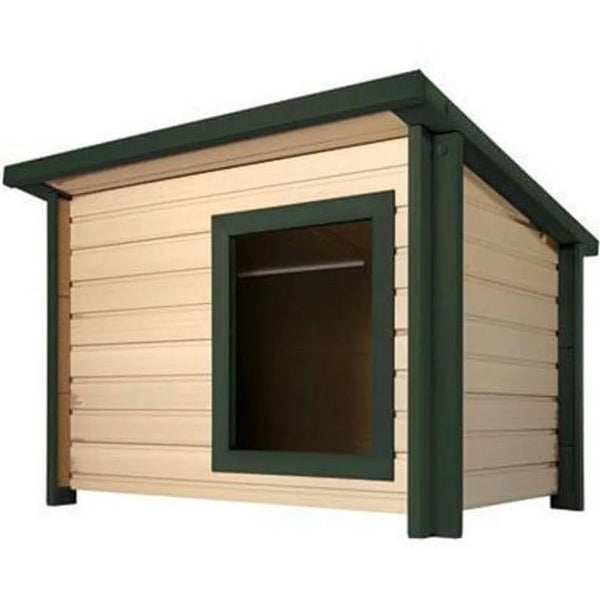 Luxurious Tan Lodge Style Dog House for Extra Large Dogs