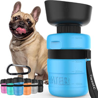 Portable Leak-Proof Dog Water Bottle - Squeeze Dispenser for Hiking, Walking & Travel