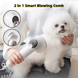 Silent Smart Pet Hair Dryer & Grooming Comb for Dogs & Cats - Safe & Effective Cleaning Supplies