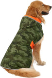 Stylish Reversible Camo, hooded Raincoat for Dogs      