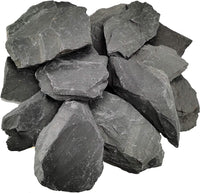 PH Neutral Natural Slate Rocks for Aquariums and Landscaping - Perfect for Tank Decoration and Amphibian Enclosures (12 LB, 5-7 Inch)