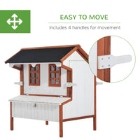 Large Wooden Chicken Coop with Nesting Box & Door 🐔