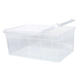 Portable Reptile Feeding Box for Snakes, Lizards, Frogs, Tarantulas, Turtles, and Hideouts