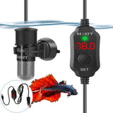 10W Mini Aquarium Heater with Digital Thermostat - Adjustable Temperature (64-93°F), USB Powered, Automatic Power-Off