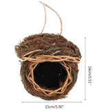 14Styles Birds Nest Bird Cage Natural Grass Egg Cage Bird House Outdoor Decorative Weaved Hanging Parrot Nest Houses Pet Bedroom