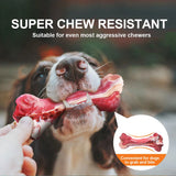 Professional title: "Durable Chew Toys for Large Breed Dogs, Ideal for Aggressive Chewers and Teething, Natural Rubber Interactive Toy for Pet Dental Health and Boredom Relief"