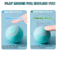 "Smart Rolling Magic Ball: Interactive Electronic Toy for Playful Cats and Dogs - Keep Your Feline Engaged Indoors!"