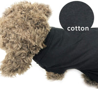 Comfortable Summer Dog or Cat T-Shirts for Small and Medium Dogs, Cotton Beach Apparel, Soft Vest Clothing 