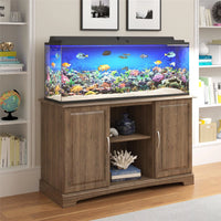 Rustic Oak Alta Vista Aquarium Stand for 50-75 Gallon Tanks