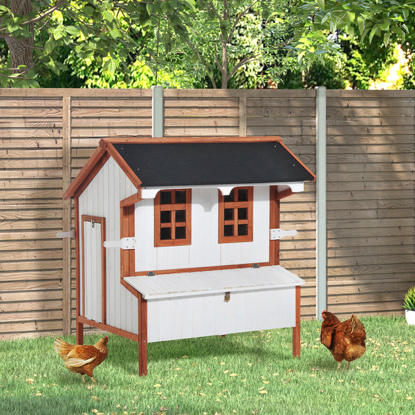 Large Wooden Chicken Coop with Nesting Box & Door 🐔