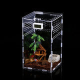 "Versatile Acrylic Reptile Terrarium - Perfect for Turtles, Tarantulas, and Dragons!"