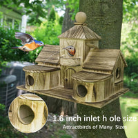 Luxurious Solid Wood Outdoor Bird Villa.      - Cozy Insulated Haven for Parrots & Birds This Winter