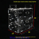 "Crystal Clear Luxury Hamster Villa Cage with Single Layer Foundation"