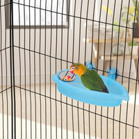 Portable Bird Bath with Mirror - Ideal Bathtub for Bird like Parrots