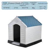 Plastic Warm Kennel Rainproof Outdoor Medium and Large Dog House Golden Retriever Dog Cage Dog House Sun Protection Dog Supplie