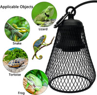 "Premium Heat Lampshade for Reptiles - Protects from Burns, Ideal for Turtle, Chicken, Lizard, Snake, Frog"