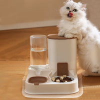 "Ultimate Pet Water Dispenser & Food Container: Large Capacity, Dry-Wet Separation for Cats"