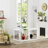 "Stylish Extra Wide Dog Gate with Walk-Through Door - Keep Your Pet Safe!"