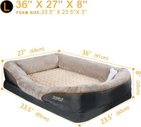 Pamper Your Pup with the Luxurious Large Orthopedic Memory Foam Dog Bed