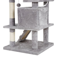 53" Activity Tower Cat Tree with Sisal-Covered Scratch Post - Kitty Furniture