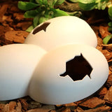 "3-in-1 Reptile Hideaway: Cave, Eggshell Decor, & Pet Case for Turtles, Lizards, and Snakes"