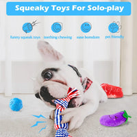 "Fun Pack of Teething Toys for Small Puppies and Dogs"