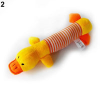 Adorable 3-Pack Plush Squeaky Dog Toys             