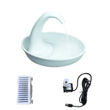 Automatic Swan Shaped Pet Water Fountain - Stylish Electric Dispenser for Cats and Dogs